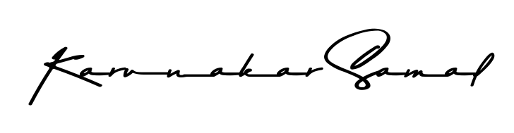 Make a beautiful signature design for name Karunakar Samal. Use this online signature maker to create a handwritten signature for free. Karunakar Samal signature style 9 images and pictures png