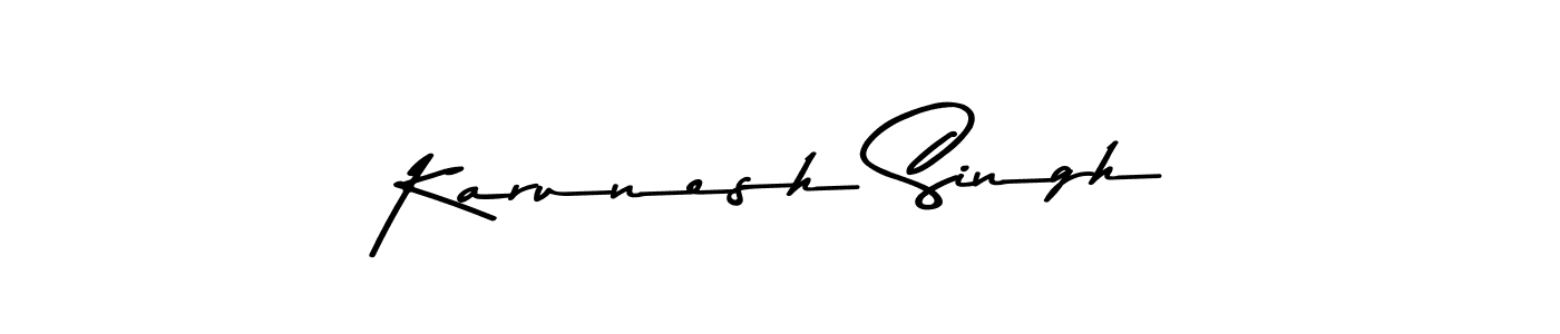 Asem Kandis PERSONAL USE is a professional signature style that is perfect for those who want to add a touch of class to their signature. It is also a great choice for those who want to make their signature more unique. Get Karunesh Singh name to fancy signature for free. Karunesh Singh signature style 9 images and pictures png