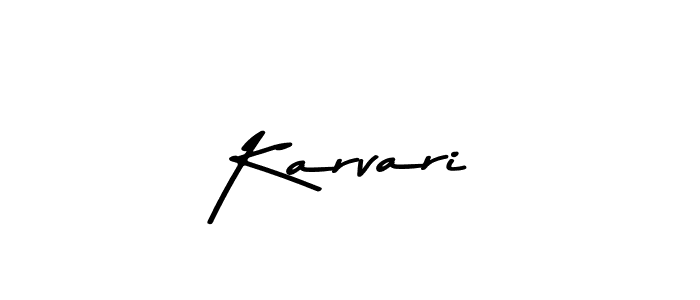 How to make Karvari signature? Asem Kandis PERSONAL USE is a professional autograph style. Create handwritten signature for Karvari name. Karvari signature style 9 images and pictures png