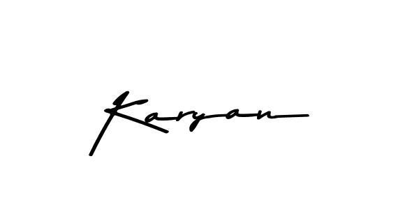 Karyan stylish signature style. Best Handwritten Sign (Asem Kandis PERSONAL USE) for my name. Handwritten Signature Collection Ideas for my name Karyan. Karyan signature style 9 images and pictures png