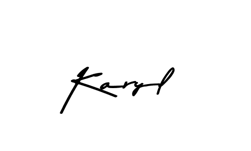 Use a signature maker to create a handwritten signature online. With this signature software, you can design (Asem Kandis PERSONAL USE) your own signature for name Karyl. Karyl signature style 9 images and pictures png