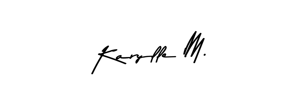 if you are searching for the best signature style for your name Karylle M.. so please give up your signature search. here we have designed multiple signature styles  using Asem Kandis PERSONAL USE. Karylle M. signature style 9 images and pictures png