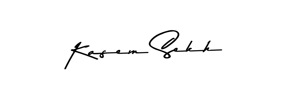 Create a beautiful signature design for name Kasem Sekh. With this signature (Asem Kandis PERSONAL USE) fonts, you can make a handwritten signature for free. Kasem Sekh signature style 9 images and pictures png