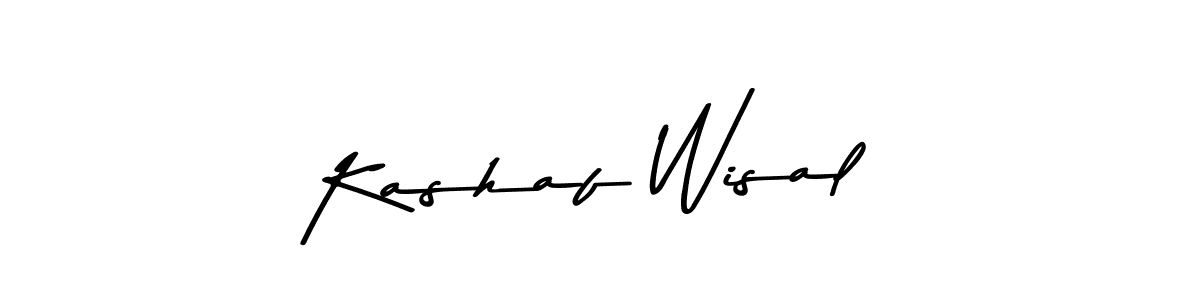 if you are searching for the best signature style for your name Kashaf Wisal. so please give up your signature search. here we have designed multiple signature styles  using Asem Kandis PERSONAL USE. Kashaf Wisal signature style 9 images and pictures png