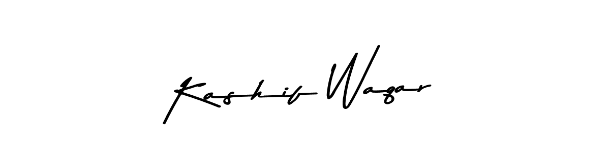 Design your own signature with our free online signature maker. With this signature software, you can create a handwritten (Asem Kandis PERSONAL USE) signature for name Kashif Waqar. Kashif Waqar signature style 9 images and pictures png