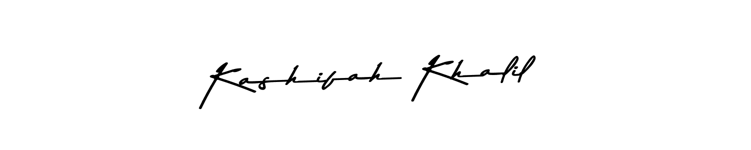 Create a beautiful signature design for name Kashifah Khalil. With this signature (Asem Kandis PERSONAL USE) fonts, you can make a handwritten signature for free. Kashifah Khalil signature style 9 images and pictures png