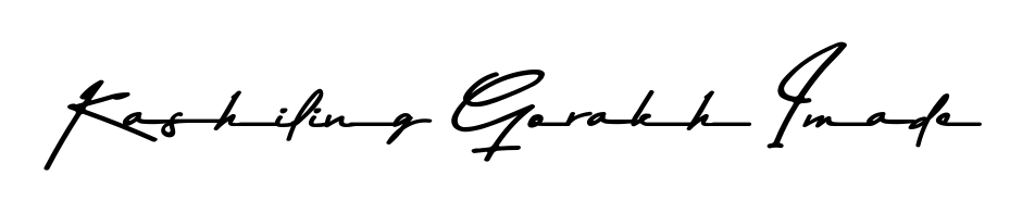 Make your name Kashiling Gorakh Imade memorable on every contract using Asem Kandis PERSONAL USE autograph style. Instant transparent background export available. Kashiling Gorakh Imade signature style 9 images and pictures png
