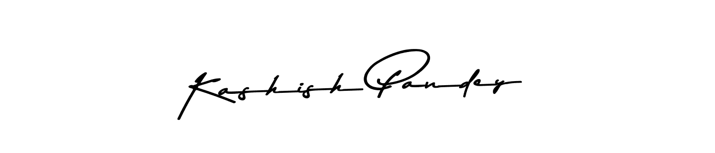 How to make Kashish Pandey name signature. Use Asem Kandis PERSONAL USE style for creating short signs online. This is the latest handwritten sign. Kashish Pandey signature style 9 images and pictures png