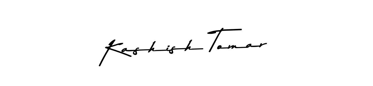 How to make Kashish Tomar name signature. Use Asem Kandis PERSONAL USE style for creating short signs online. This is the latest handwritten sign. Kashish Tomar signature style 9 images and pictures png