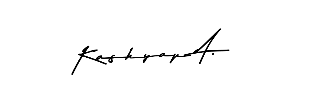 Create a beautiful signature design for name Kashyap A.. With this signature (Asem Kandis PERSONAL USE) fonts, you can make a handwritten signature for free. Kashyap A. signature style 9 images and pictures png