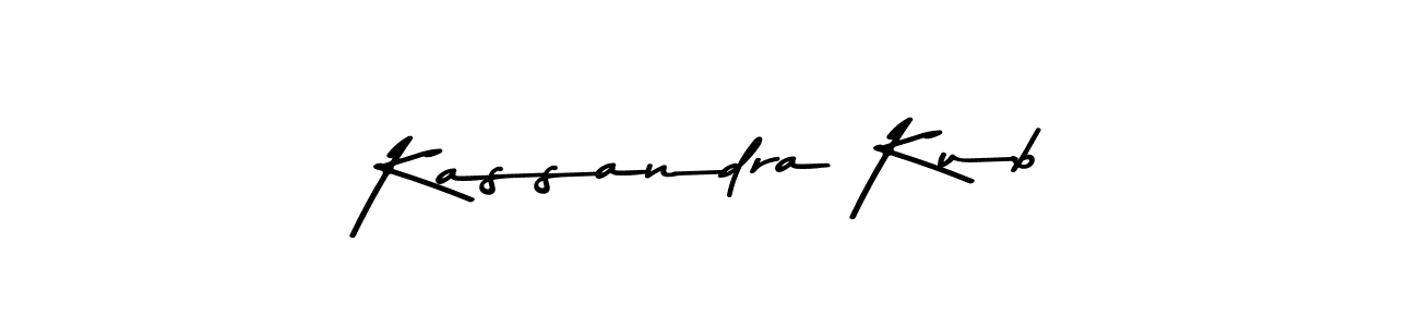 Design your own signature with our free online signature maker. With this signature software, you can create a handwritten (Asem Kandis PERSONAL USE) signature for name Kassandra Kub. Kassandra Kub signature style 9 images and pictures png