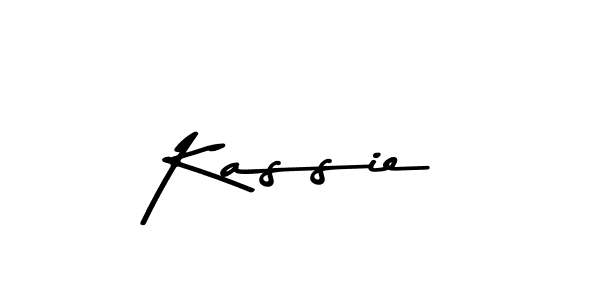 Create a beautiful signature design for name Kassie. With this signature (Asem Kandis PERSONAL USE) fonts, you can make a handwritten signature for free. Kassie signature style 9 images and pictures png