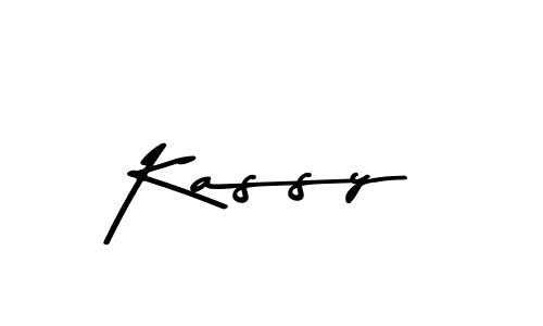 Make a beautiful signature design for name Kassy. With this signature (Asem Kandis PERSONAL USE) style, you can create a handwritten signature for free. Kassy signature style 9 images and pictures png