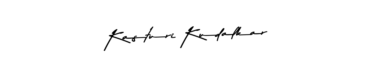 Use a signature maker to create a handwritten signature online. With this signature software, you can design (Asem Kandis PERSONAL USE) your own signature for name Kasturi Kudalkar. Kasturi Kudalkar signature style 9 images and pictures png