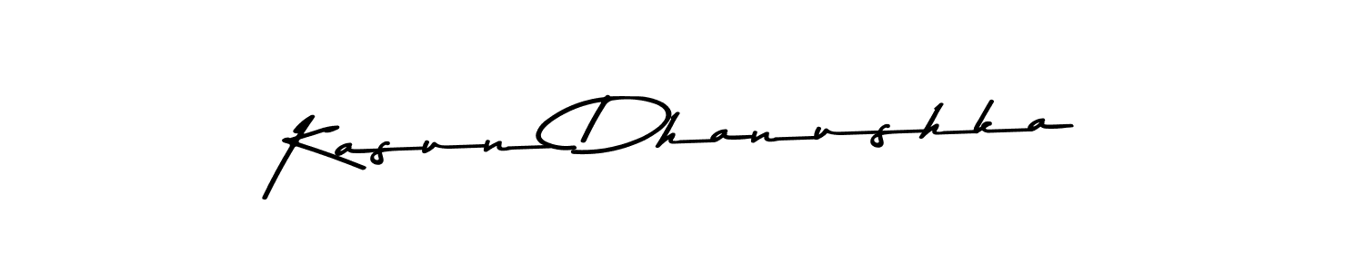 How to make Kasun Dhanushka signature? Asem Kandis PERSONAL USE is a professional autograph style. Create handwritten signature for Kasun Dhanushka name. Kasun Dhanushka signature style 9 images and pictures png