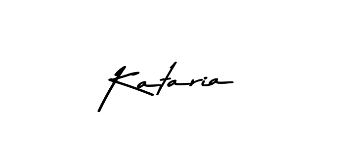 Make a beautiful signature design for name Kataria. With this signature (Asem Kandis PERSONAL USE) style, you can create a handwritten signature for free. Kataria signature style 9 images and pictures png