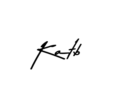 How to make Katb signature? Asem Kandis PERSONAL USE is a professional autograph style. Create handwritten signature for Katb name. Katb signature style 9 images and pictures png