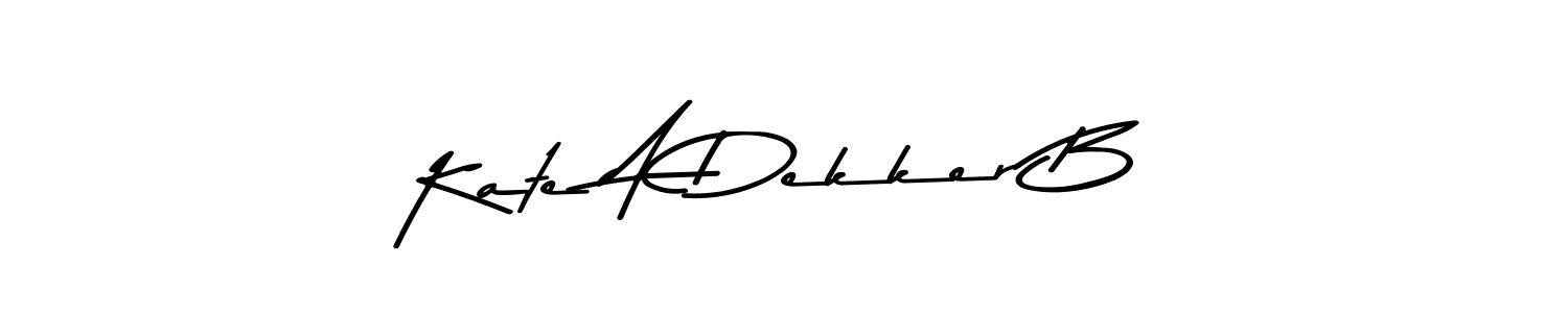 Similarly Asem Kandis PERSONAL USE is the best handwritten signature design. Signature creator online .You can use it as an online autograph creator for name Kate A Dekker B. Kate A Dekker B signature style 9 images and pictures png
