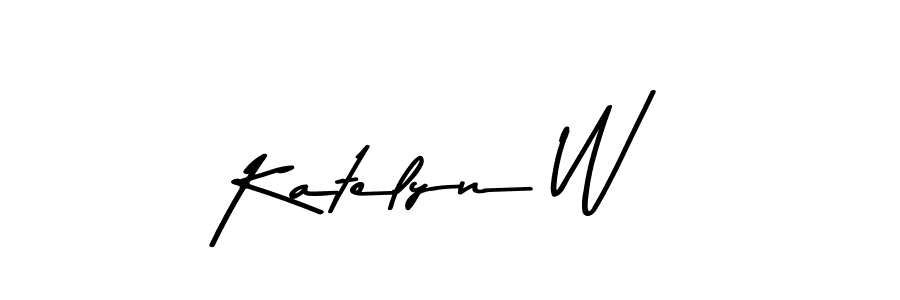 This is the best signature style for the Katelyn W name. Also you like these signature font (Asem Kandis PERSONAL USE). Mix name signature. Katelyn W signature style 9 images and pictures png