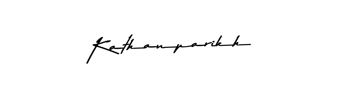 Make a beautiful signature design for name Kathanparikh. With this signature (Asem Kandis PERSONAL USE) style, you can create a handwritten signature for free. Kathanparikh signature style 9 images and pictures png