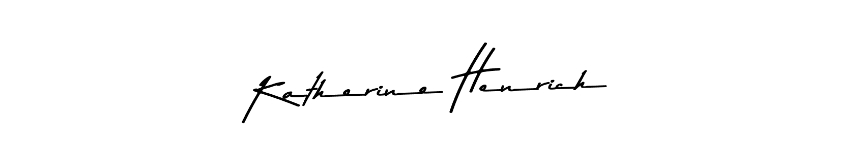 How to make Katherine Henrich name signature. Use Asem Kandis PERSONAL USE style for creating short signs online. This is the latest handwritten sign. Katherine Henrich signature style 9 images and pictures png