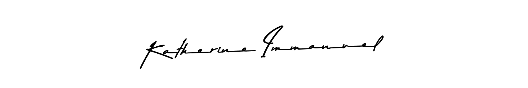 This is the best signature style for the Katherine Immanuel name. Also you like these signature font (Asem Kandis PERSONAL USE). Mix name signature. Katherine Immanuel signature style 9 images and pictures png