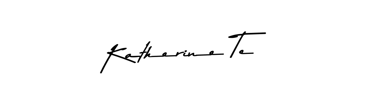 Make a beautiful signature design for name Katherine Te. With this signature (Asem Kandis PERSONAL USE) style, you can create a handwritten signature for free. Katherine Te signature style 9 images and pictures png