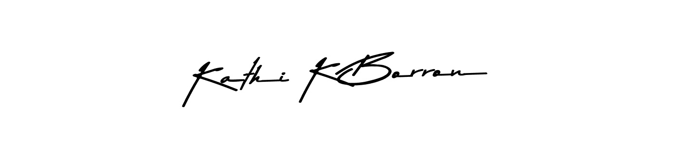 How to make Kathi K Borron signature? Asem Kandis PERSONAL USE is a professional autograph style. Create handwritten signature for Kathi K Borron name. Kathi K Borron signature style 9 images and pictures png