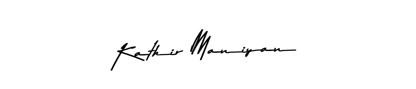 The best way (Asem Kandis PERSONAL USE) to make a short signature is to pick only two or three words in your name. The name Kathir Maniyan include a total of six letters. For converting this name. Kathir Maniyan signature style 9 images and pictures png