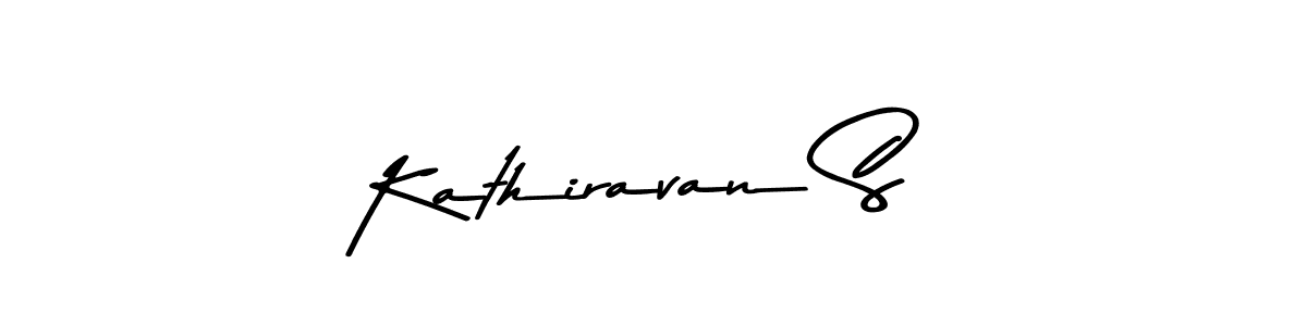 Create a beautiful signature design for name Kathiravan S. With this signature (Asem Kandis PERSONAL USE) fonts, you can make a handwritten signature for free. Kathiravan S signature style 9 images and pictures png