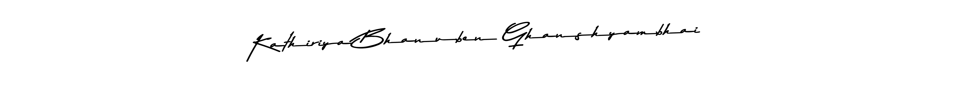 Kathiriya Bhanuben Ghanshyambhai stylish signature style. Best Handwritten Sign (Asem Kandis PERSONAL USE) for my name. Handwritten Signature Collection Ideas for my name Kathiriya Bhanuben Ghanshyambhai. Kathiriya Bhanuben Ghanshyambhai signature style 9 images and pictures png