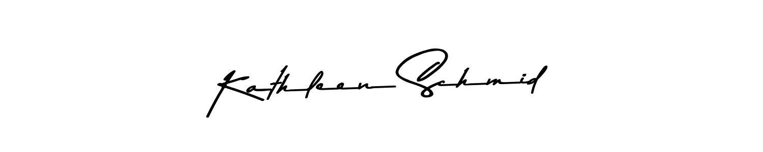 Create a beautiful signature design for name Kathleen Schmid. With this signature (Asem Kandis PERSONAL USE) fonts, you can make a handwritten signature for free. Kathleen Schmid signature style 9 images and pictures png