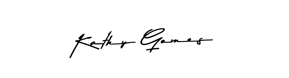 This is the best signature style for the Kathy Gomes name. Also you like these signature font (Asem Kandis PERSONAL USE). Mix name signature. Kathy Gomes signature style 9 images and pictures png