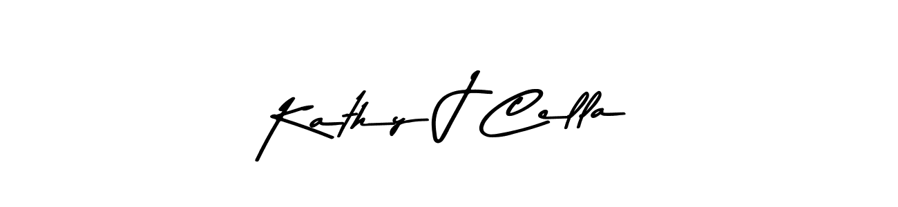 Also You can easily find your signature by using the search form. We will create Kathy J Cella name handwritten signature images for you free of cost using Asem Kandis PERSONAL USE sign style. Kathy J Cella signature style 9 images and pictures png