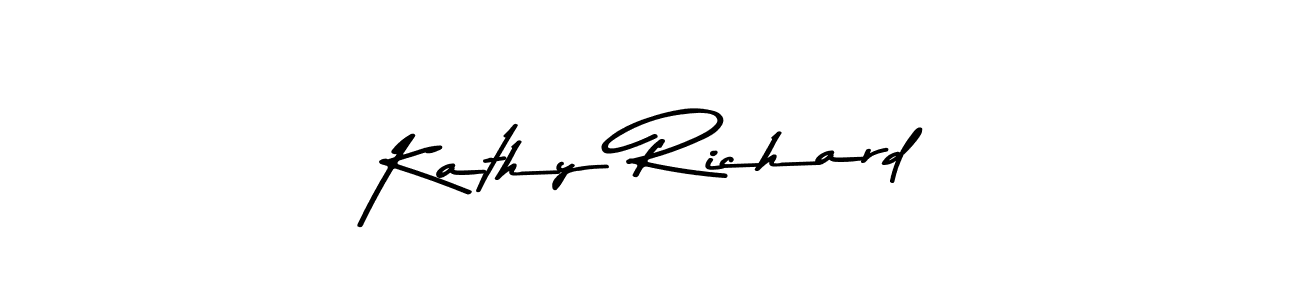 This is the best signature style for the Kathy Richard name. Also you like these signature font (Asem Kandis PERSONAL USE). Mix name signature. Kathy Richard signature style 9 images and pictures png