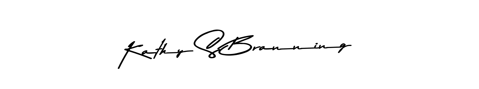 Kathy S Branning stylish signature style. Best Handwritten Sign (Asem Kandis PERSONAL USE) for my name. Handwritten Signature Collection Ideas for my name Kathy S Branning. Kathy S Branning signature style 9 images and pictures png