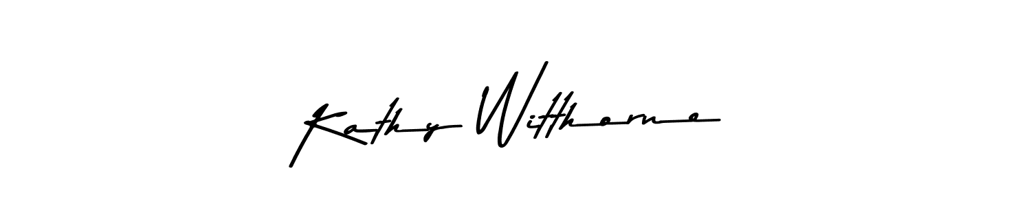 Use a signature maker to create a handwritten signature online. With this signature software, you can design (Asem Kandis PERSONAL USE) your own signature for name Kathy Witthorne. Kathy Witthorne signature style 9 images and pictures png