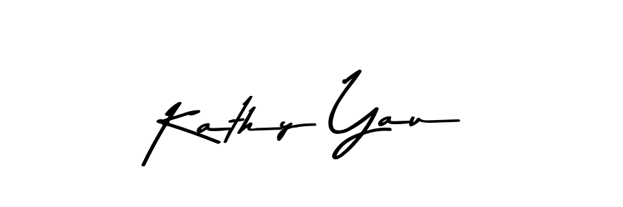 Kathy Yau stylish signature style. Best Handwritten Sign (Asem Kandis PERSONAL USE) for my name. Handwritten Signature Collection Ideas for my name Kathy Yau. Kathy Yau signature style 9 images and pictures png