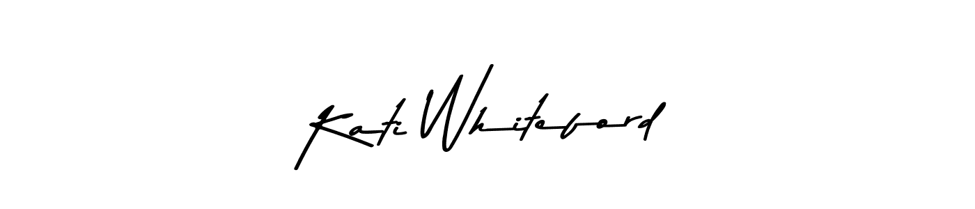 Create a beautiful signature design for name Kati Whiteford. With this signature (Asem Kandis PERSONAL USE) fonts, you can make a handwritten signature for free. Kati Whiteford signature style 9 images and pictures png