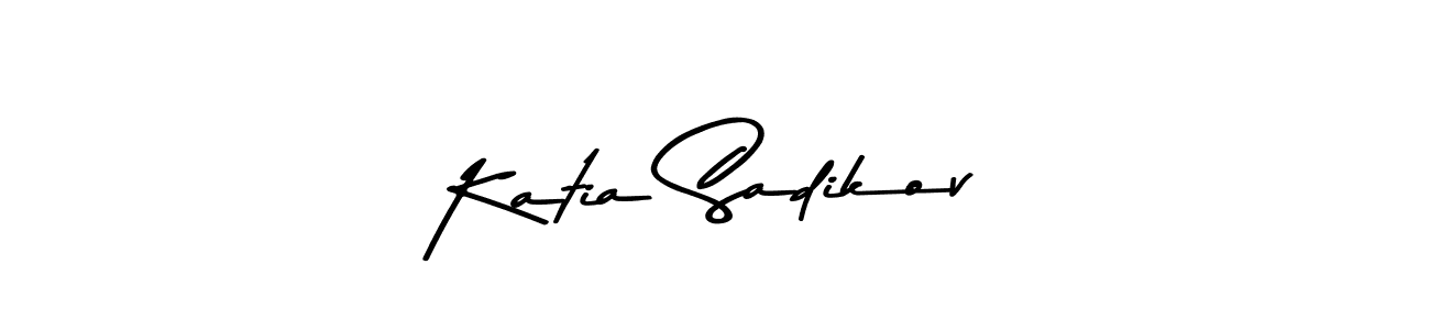 Make a beautiful signature design for name Katia Sadikov. With this signature (Asem Kandis PERSONAL USE) style, you can create a handwritten signature for free. Katia Sadikov signature style 9 images and pictures png