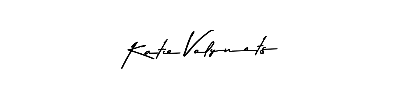 Make a beautiful signature design for name Katie Volynets. With this signature (Asem Kandis PERSONAL USE) style, you can create a handwritten signature for free. Katie Volynets signature style 9 images and pictures png