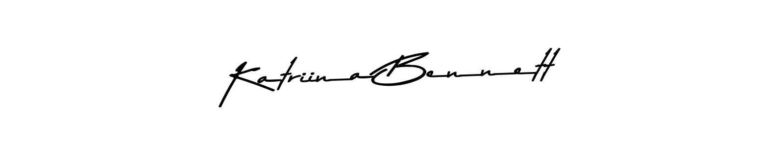 You should practise on your own different ways (Asem Kandis PERSONAL USE) to write your name (Katriina Bennett) in signature. don't let someone else do it for you. Katriina Bennett signature style 9 images and pictures png