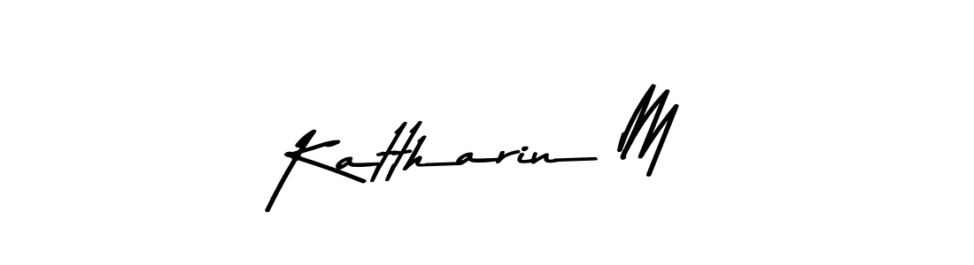 It looks lik you need a new signature style for name Kattharin M. Design unique handwritten (Asem Kandis PERSONAL USE) signature with our free signature maker in just a few clicks. Kattharin M signature style 9 images and pictures png