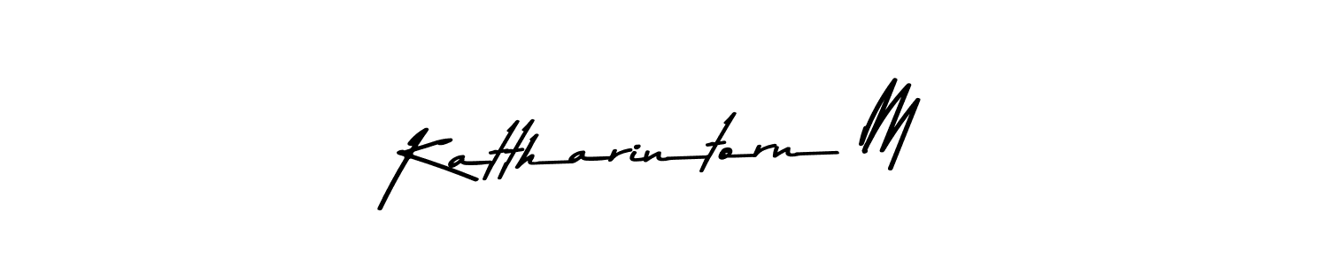 How to Draw Kattharintorn M signature style? Asem Kandis PERSONAL USE is a latest design signature styles for name Kattharintorn M. Kattharintorn M signature style 9 images and pictures png