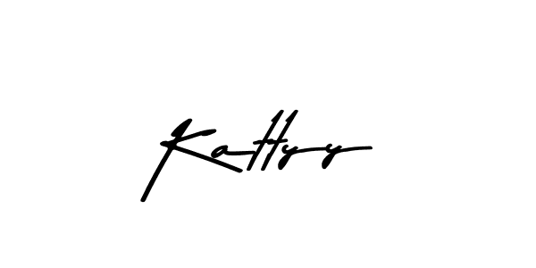 Use a signature maker to create a handwritten signature online. With this signature software, you can design (Asem Kandis PERSONAL USE) your own signature for name Kattyy. Kattyy signature style 9 images and pictures png