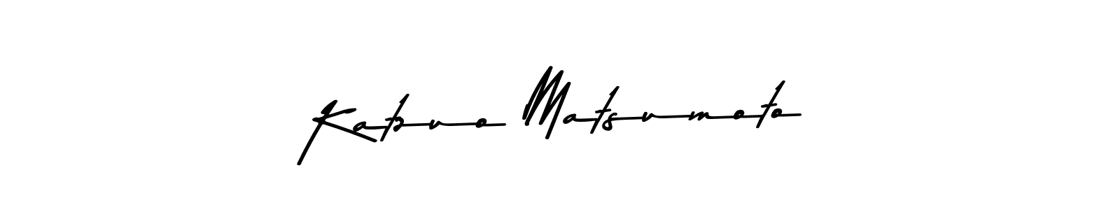 Create a beautiful signature design for name Katzuo Matsumoto. With this signature (Asem Kandis PERSONAL USE) fonts, you can make a handwritten signature for free. Katzuo Matsumoto signature style 9 images and pictures png