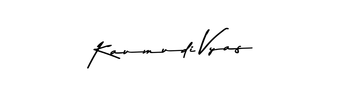 Create a beautiful signature design for name Kaumudi Vyas. With this signature (Asem Kandis PERSONAL USE) fonts, you can make a handwritten signature for free. Kaumudi Vyas signature style 9 images and pictures png
