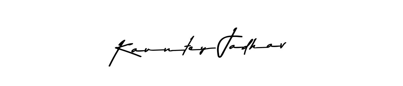Here are the top 10 professional signature styles for the name Kauntey Jadhav. These are the best autograph styles you can use for your name. Kauntey Jadhav signature style 9 images and pictures png