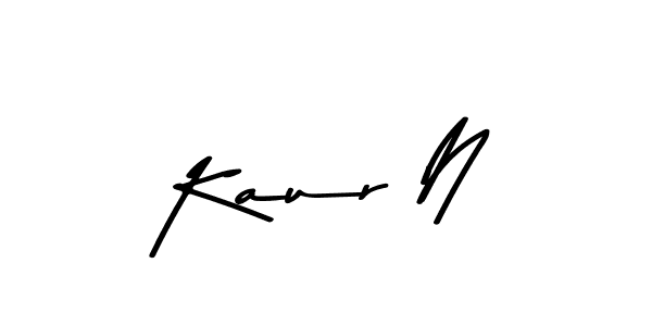 Kaur N stylish signature style. Best Handwritten Sign (Asem Kandis PERSONAL USE) for my name. Handwritten Signature Collection Ideas for my name Kaur N. Kaur N signature style 9 images and pictures png