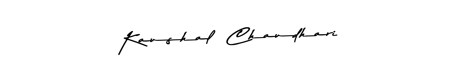 The best way (Asem Kandis PERSONAL USE) to make a short signature is to pick only two or three words in your name. The name Kaushal  Chaudhari include a total of six letters. For converting this name. Kaushal  Chaudhari signature style 9 images and pictures png